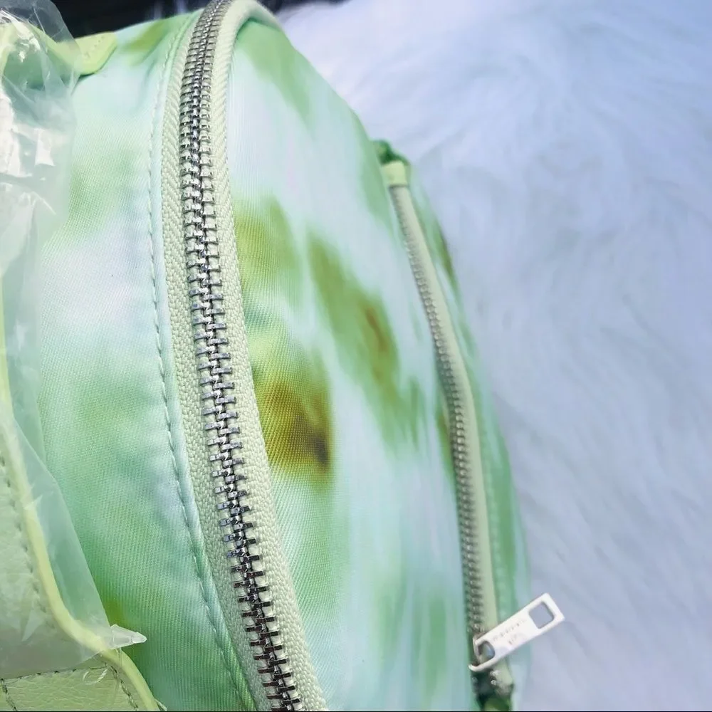 Madden Girl‎ MG-6200 Green Tie Dye Mini Backpack Silver Hardware NWT